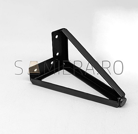 Piciorus metalic B035-15B, H=15cm, Negru Mat [1]