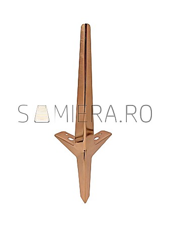 Picioare - Piciorus metalic D001-15RG, H=15cm, Roz-Auriu