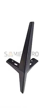 Picioare - Piciorus metalic D001-15B, H=15cm, Negru Mat