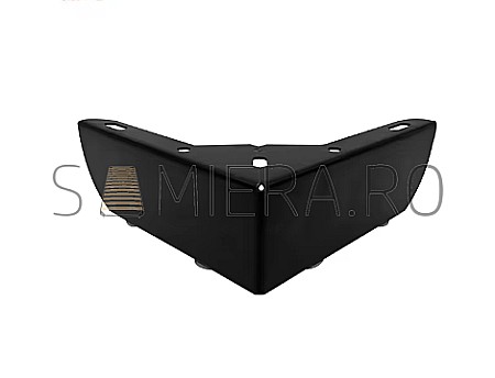 Piciorus metalic H001-6B, H=6cm, Negru Mat [0]