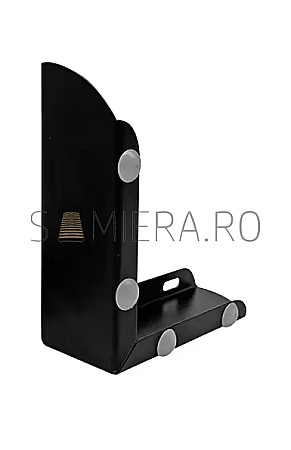 Piciorus metalic H001-6B, H=6cm, Negru Mat [1]