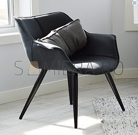 Piciorus metalic B051, Negru Mat [1]