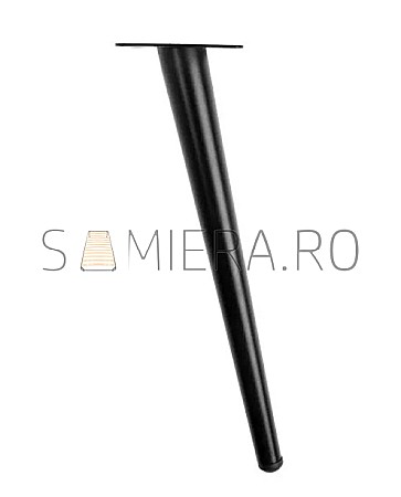Piciorus metalic B051, Negru Mat [2]
