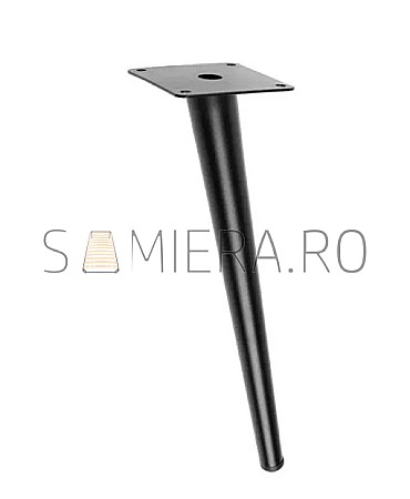 Picioare - Piciorus metalic B051, Negru Mat
