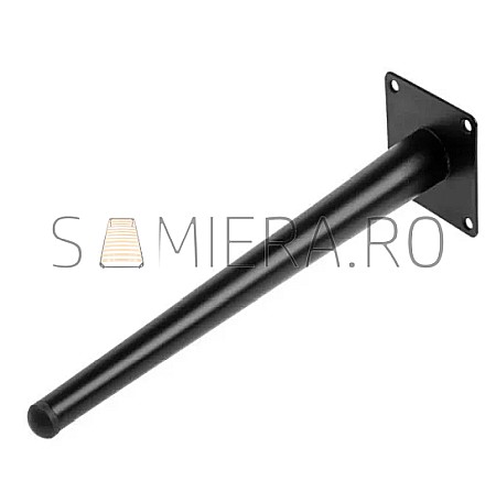 Piciorus metalic B051, Negru Mat [3]