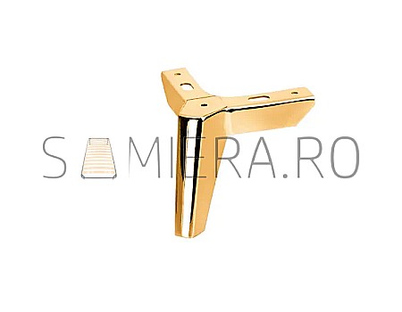 Picioare - Piciorus metalic B039-12G, H=12cm, Auriu