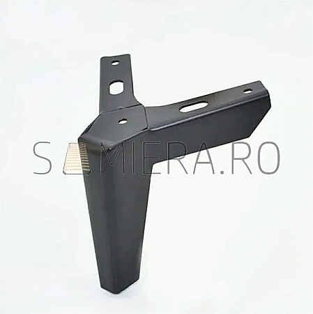 Picioare - Piciorus metalic B039-12B, H=12cm, Negru