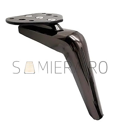 Picioare - Picioruse metalic B049-C,  H=160mm, Negru