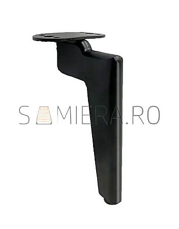 Picioare - Piciorus metalic B002-15B, H=15cm, Negru