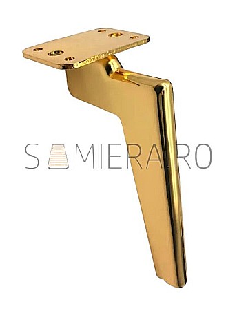 Picioruse Mobila - Piciorus metalic B002-15G, H=15cm, Auriu