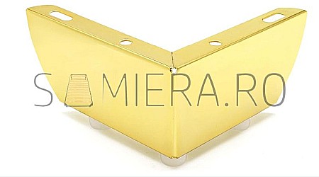 Piciorus metalic H001-6G, H=6cm, Auriu [0]