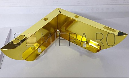 Piciorus metalic H001-6G, H=6cm, Auriu [2]