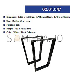 Set Picior Masa   VC 047-710x580 mm [1]