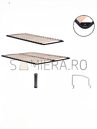 Somiera Metalica Standard pentru o persoana 190 cm [4]