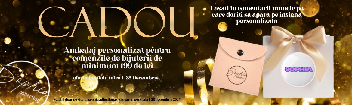 Ambalaj cadou la achizitii de bijuterii de minim 199 lei