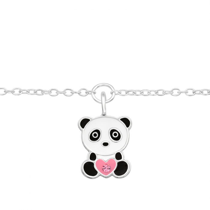 Brățară copii model Urs Panda, din argint 925 premium, design adorabil [1]