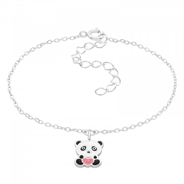 Brățară copii model Urs Panda, din argint 925 premium, design adorabil [2]