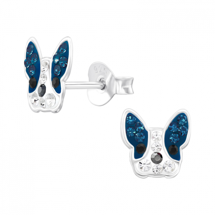 Cercei copii argint 925 model Bulldog francez Sophia Collection Kids [1]