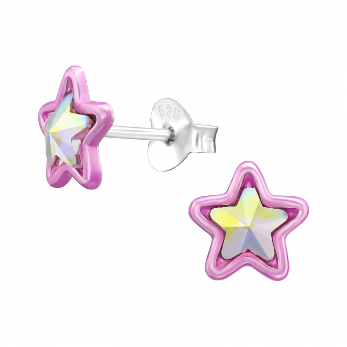 Cercei copii argint 925 model Stea cu cristal Sophia Collection Kids [1]