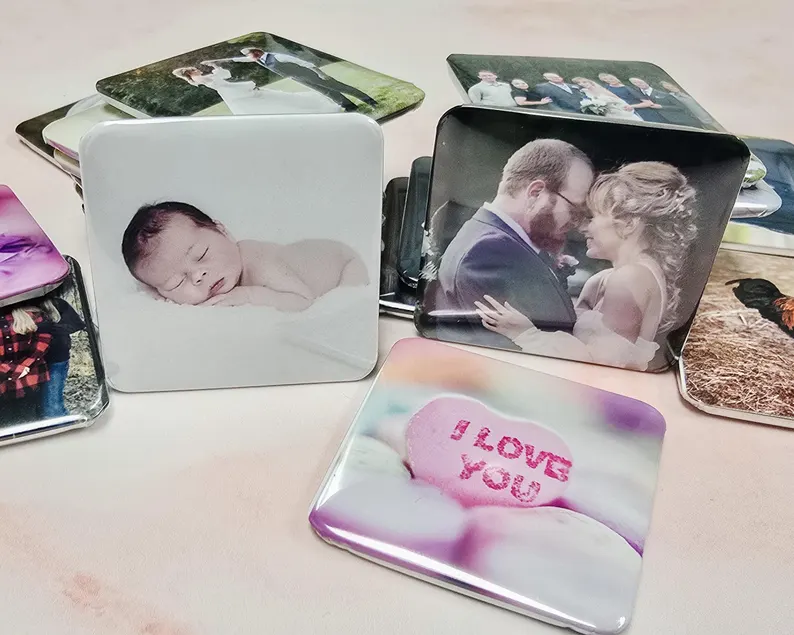 Set 6 Magneti Metalici 5x5 cm cu Poza Personalizata [2]