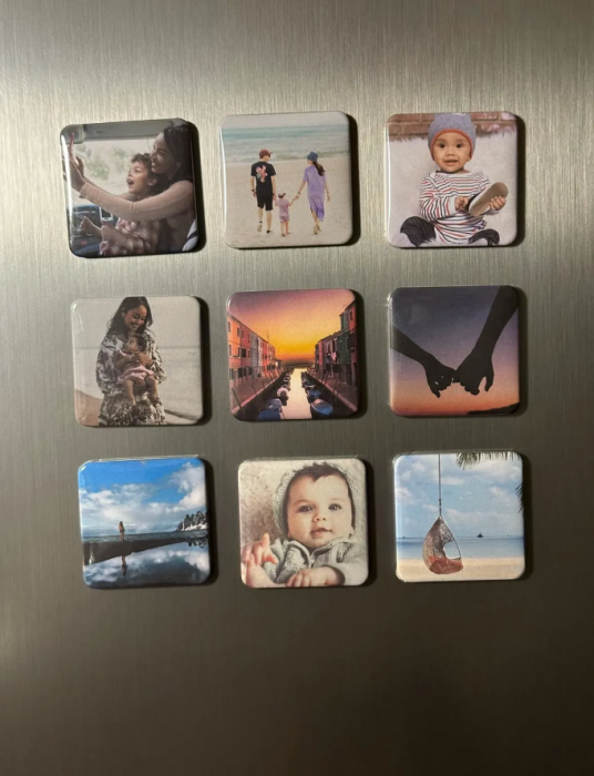 Set 6 Magneti Metalici 5x5 cm cu Poza Personalizata [4]