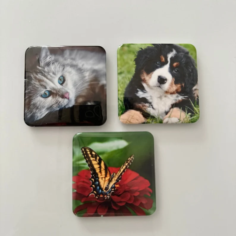 Set 9 Magneti Metalici 5x5 cm cu Poza Personalizata [2]