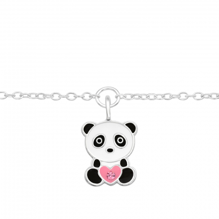 Brățară copii model Urs Panda, din argint 925 premium, design adorabil