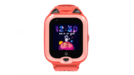 Ceasuri smart cu GPS - Ceas Inteligent pentru copii KT22 4G Roz, cu GPS, apelare video, rezistent la apa si localizare