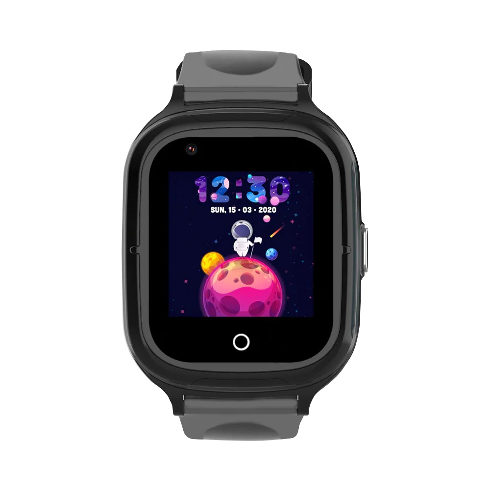 Ceas Inteligent pentru copii KT23T 4G Negru, cu localizare GPS, apelare video, water resistant IP67, masurare temperatura corporala [1]