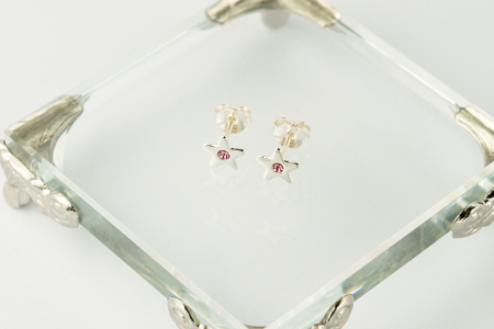 Cercei copii, aur 24K, argint 525, Bijuterii, Accesorii sigure, Design vesel, Cercei hypoalergenici, Cercei, pietricele, animăluțe, eleganți, ocazii speciale, premium, inchidere sigură pentru copii [2]