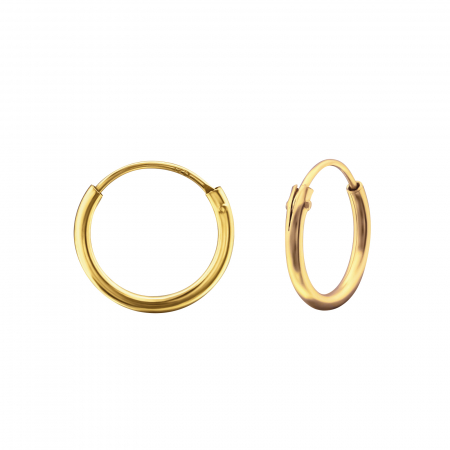 Cercei copii clasici (Tortite) - cercei copii argint 925 placat aur 24k tortita