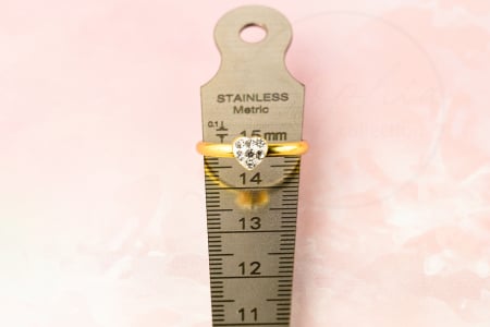 Inel copii din Argint 925 placat cu Aur 24K, model Inima cu cristale albe [5]