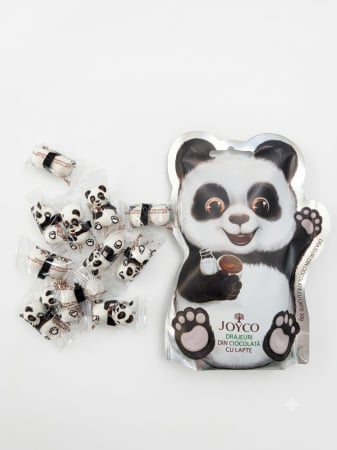 Napolitane/Baton fara zahar adaugat/Drajeuri - JOYCO Drajeuri Ciocolata cu lapte PANDA 50 g