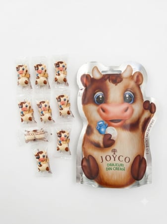 Napolitane/Baton fara zahar adaugat/Drajeuri - JOYCO Drajeuri cu crema COW 50 g