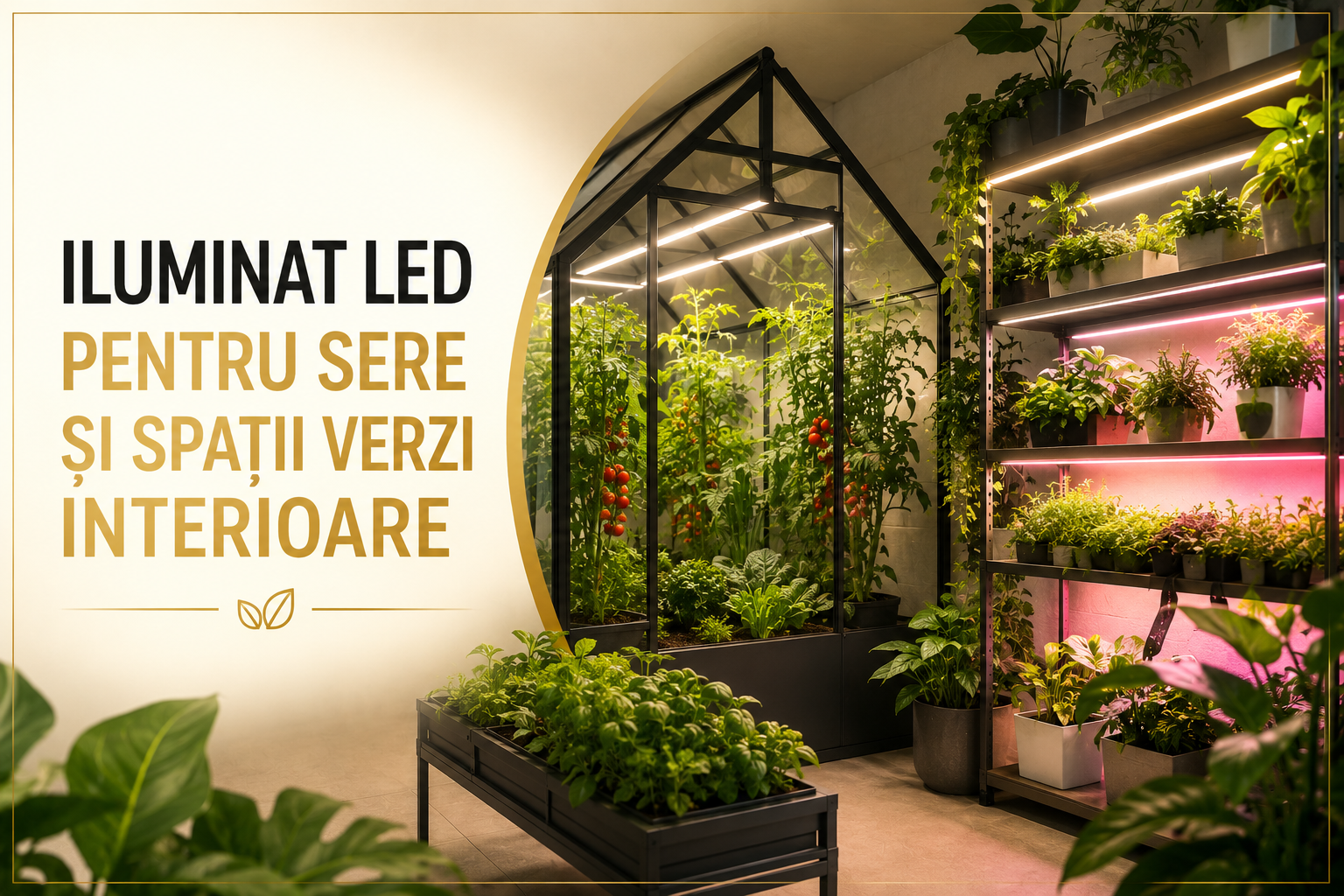 Iluminat LED pentru sere și spații verzi interioare