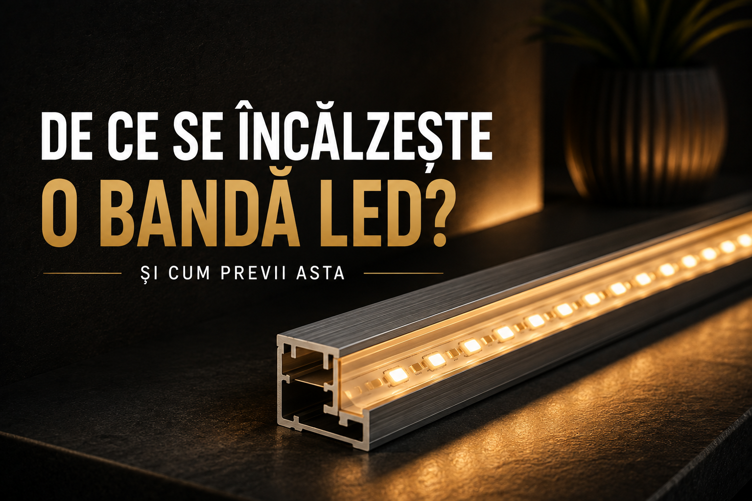 De ce se încălzește o bandă LED și cum previi asta