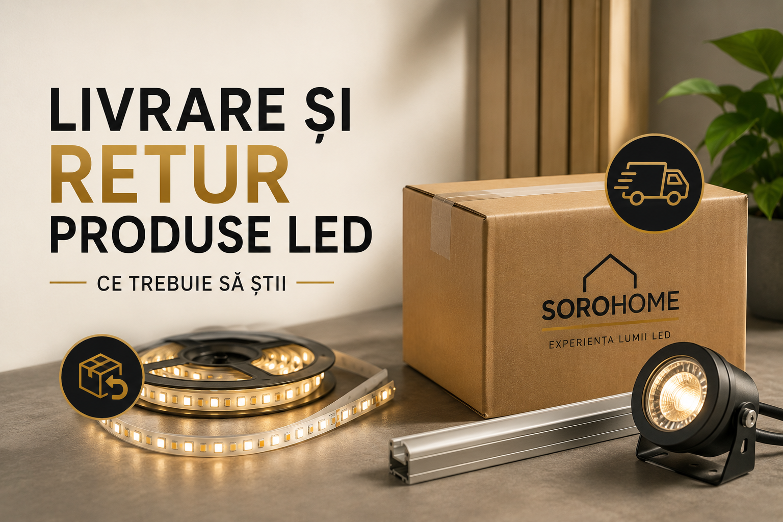 Livrare și retur produse LED — ce trebuie să știi