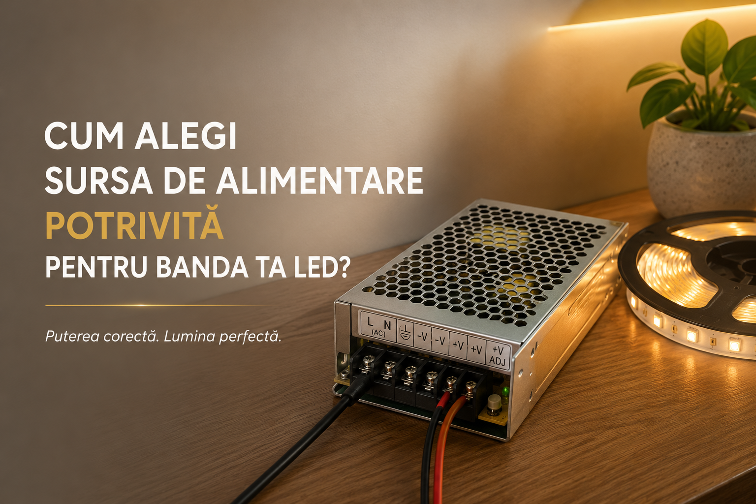 Cum alegi sursa de alimentare potrivită pentru banda ta LED