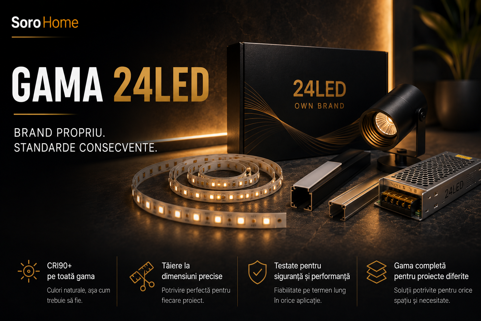 Gama 24LED — brand propriu, ce oferă diferit