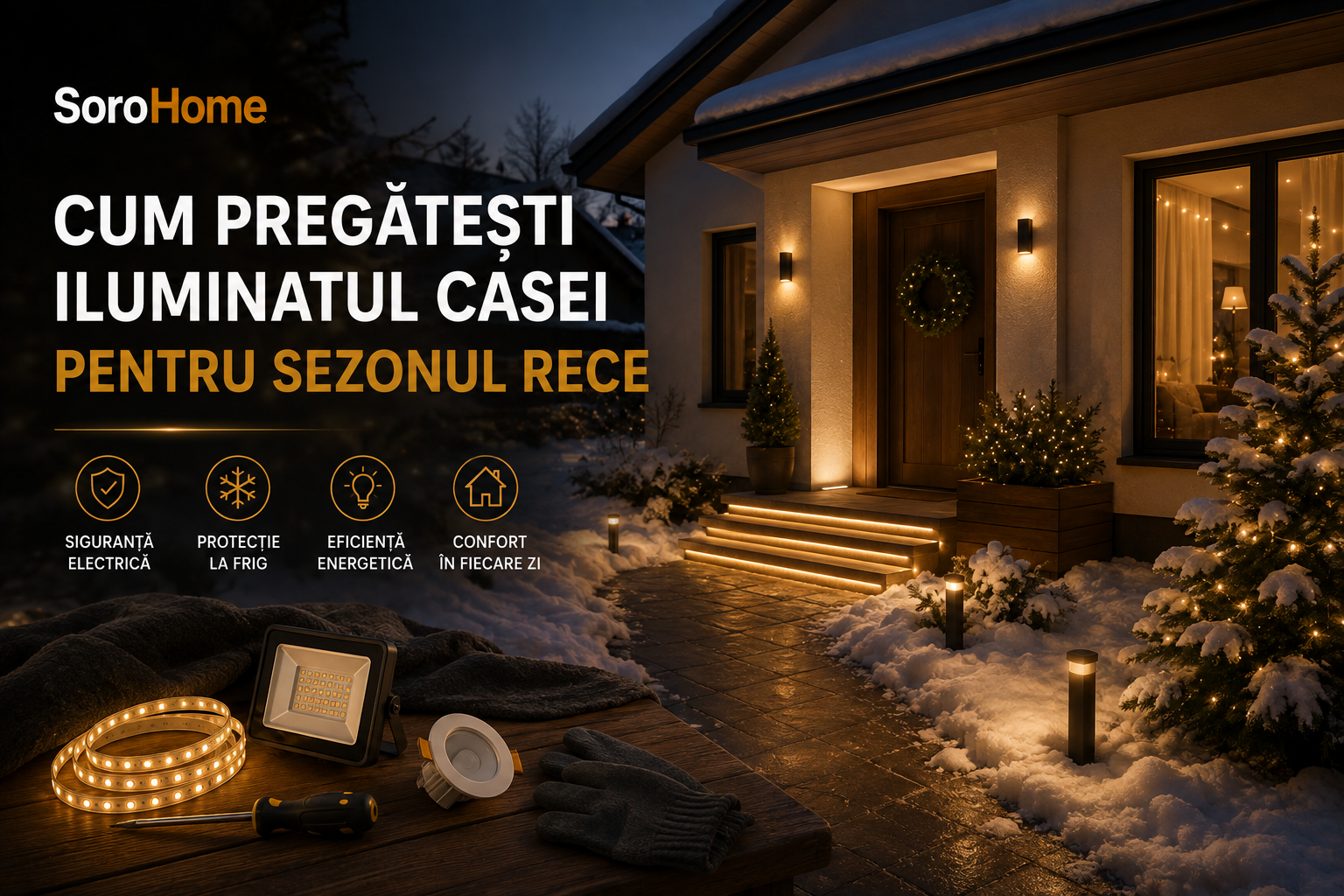 Cum pregătești iluminatul casei pentru sezonul rece
