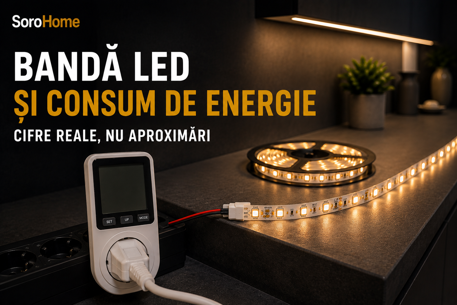 Bandă LED și consum de energie — cifre reale, nu aproximări