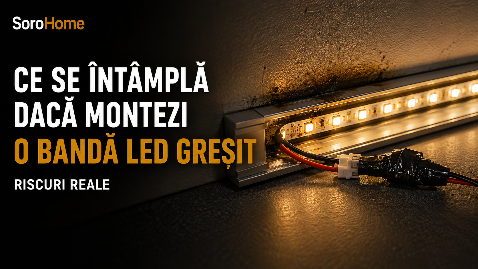 Ce se întâmplă dacă montezi o bandă LED greșit — riscuri reale