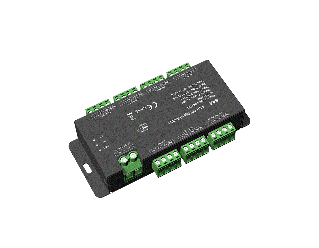 Amplificator LED pentru bandă digitală 5-24V • 1 canal - SA6 [2]