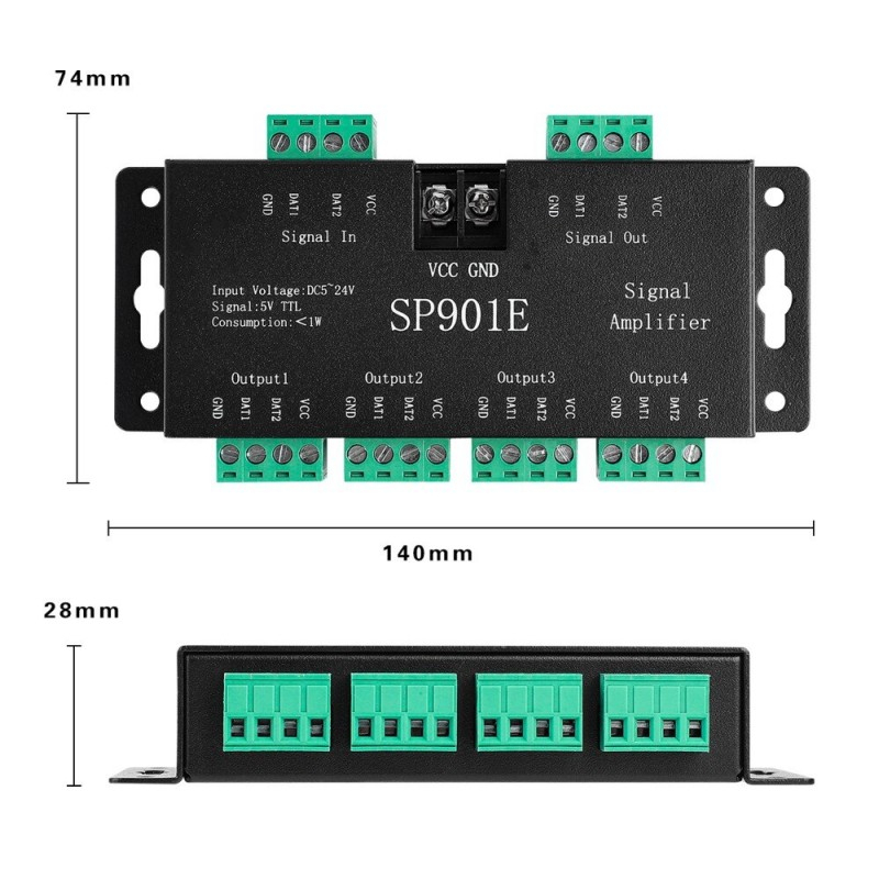 Amplificator LED pentru bandă digitală [6]