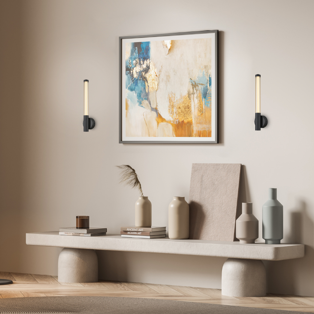 Aplică LED de perete Candelera 7W • CCT reglabil • 490lm • 10 cm × H44 cm - aluminiu, negru [2]