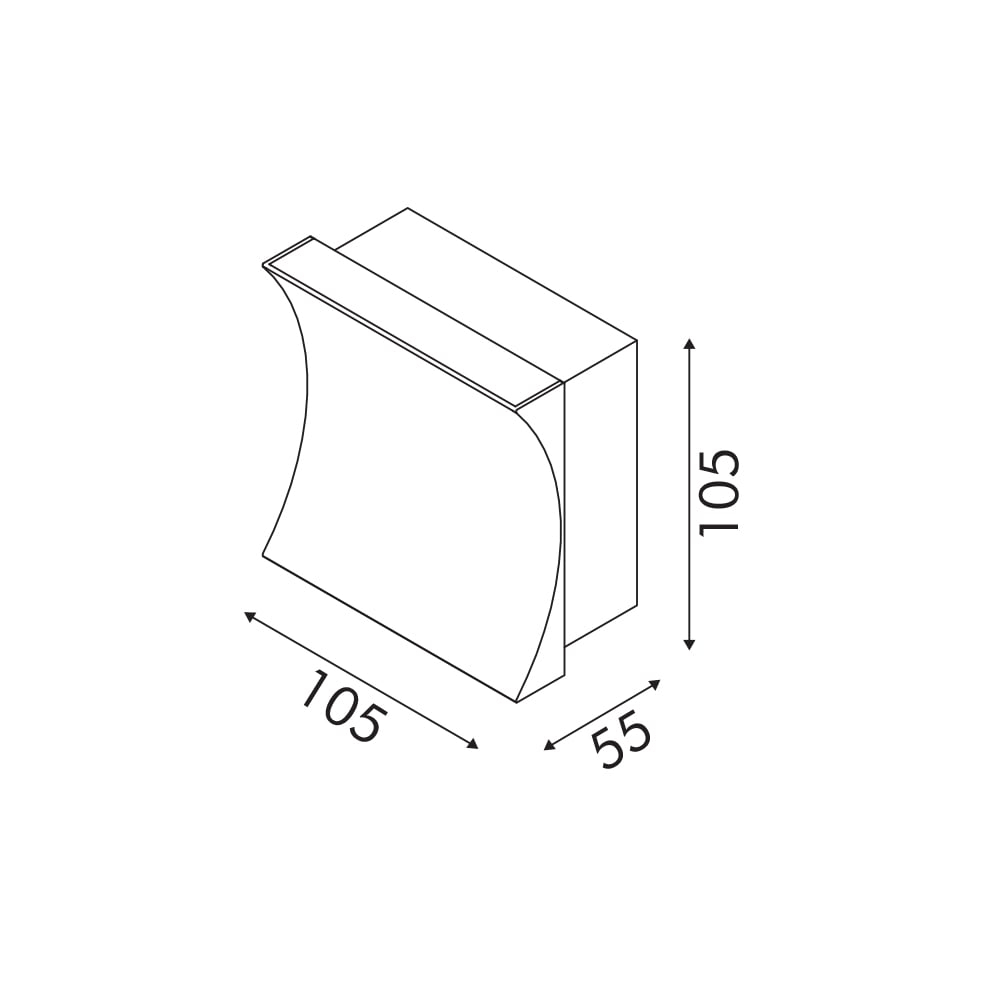 Aplică LED de perete Chessy 7W • CCT reglabil • 350lm • 10,5 cm × H5,5 cm - aluminiu, auriu [2]