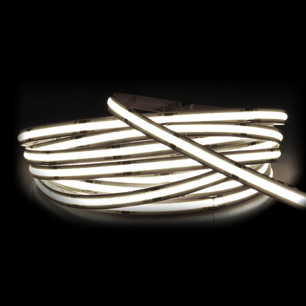 Banda LED COB 480 LED/m 24V 4000K IP66 - rolă pe fundal alb [2]