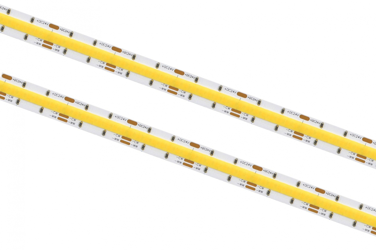 Banda LED COB 608 LED/m 24V IP20 - rolă pe fundal alb [2]