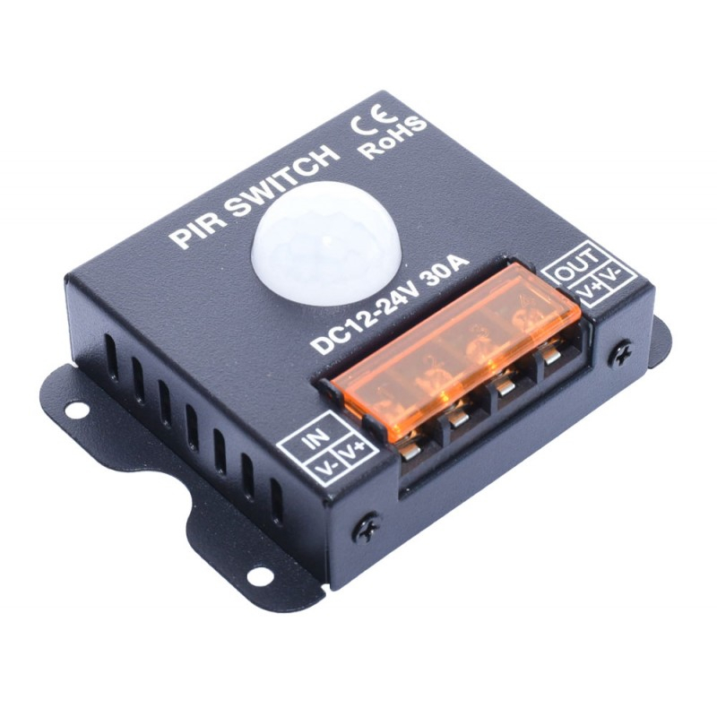 SENZOR PIR-30 COMUTATOR MISCARE 12V-24V/30A - accesoriu bandă LED [2]