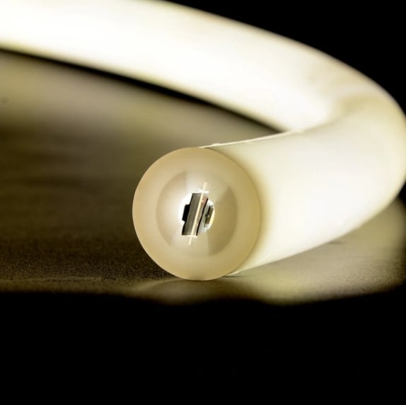 Neon LED φ25 mm 24V 3000K IP65 - furtun luminos montat pe contur [2]